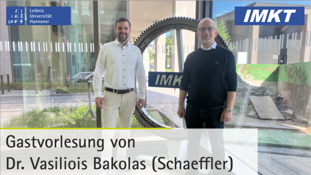 Prof. Dr.-Ing. Max Marian mit Dr. Vasilios Bakolas der Schaeffler Group.